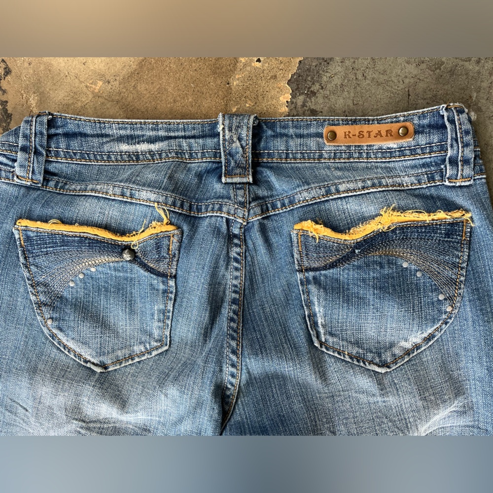 Embroidered R-star Jeans